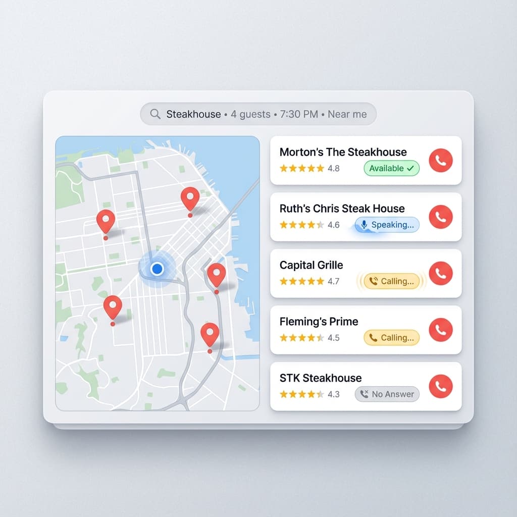 RezKyoo calling restaurants in real-time